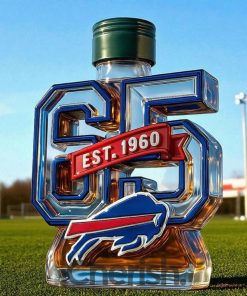 Buffalo Bills 65th Anniversary Limited Edition Whiskey Bottle