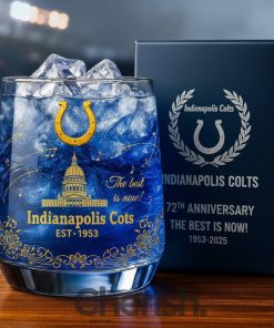 Indianapolis Colts 72nd Anniversary Whiskey Glass