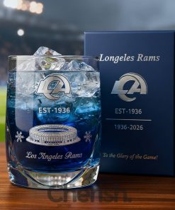 Los Angeles Rams 90th Anniversary Whiskey Glass