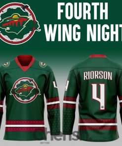 Minnesota Wild ‘Fourth Wing Night’ Custom Hockey Jersey