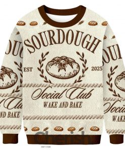 Sourdough Bread Baking Countryside Ugly Christmas Sweater
