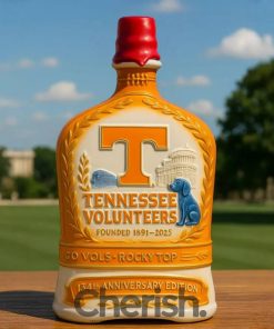 Tennessee Volunteers 134th Anniversary Whiskey Bottle