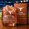 Texas Longhorns 132th Anniversary Whiskey Glass