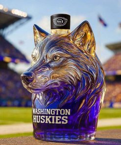 Washington Huskies Whiskey Bottle