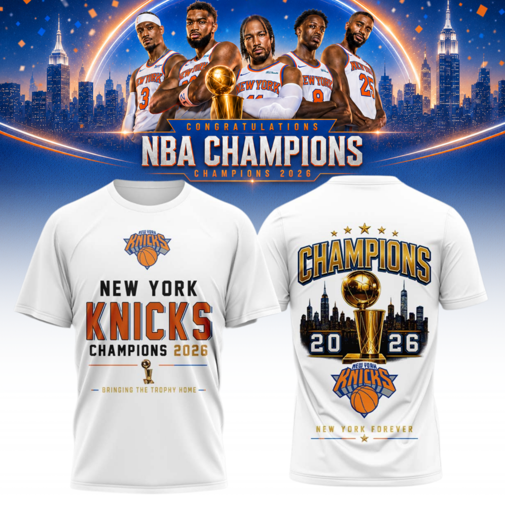 New York Knicks 2026 NBA Champions New York Forever 3D T-shirt New York Knicks 2026 NBA Champions New York Forever 3D T-shirt