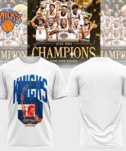 New York Knicks 2026 NBA Champions 3D T-shirt New York Knicks 2026 NBA Champions 3D T-shirt