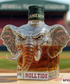 Alabama Crimson Tide Champion’s Spirit Elephant Whiskey Bottle