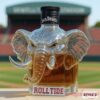 Alabama Crimson Tide Champion's Spirit Elephant Whiskey Bottle topped with a classic black Jack Daniel's cap