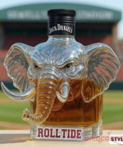 Alabama Crimson Tide Champion’s Spirit Elephant Whiskey Bottle
