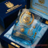 Argentina World Cup Champions Whiskey Glass - Limited Edition featuring a gold AFA crest in a blue velvet display box