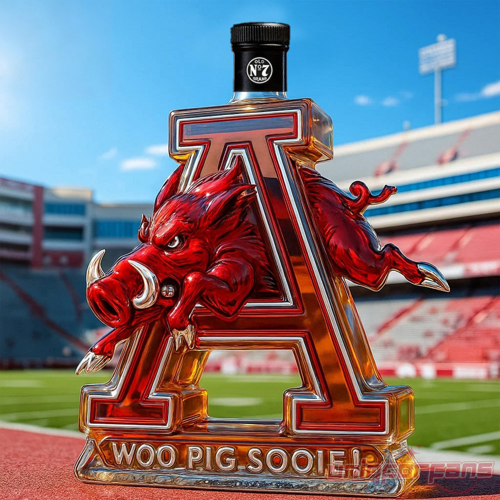 Arkansas Razorbacks Woo Pig Sooie Limited Edition Whiskey Bottle Arkansas Razorbacks Woo Pig Sooie Limited Edition Whiskey Bottle