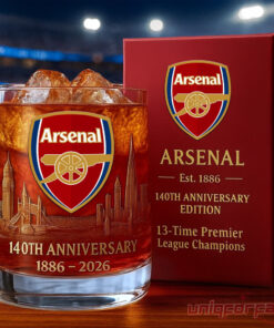Arsenal 140th Years Anniversary Whiskey Glass