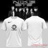BTS White Collection Limited Edition Shirt For Fans featuring a black stylized BTS crest logo and swoosh graphics