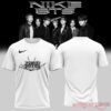 BTS White Collection Limited Edition Shirt For Fans featuring a black stylized BTS crest logo and swoosh graphics