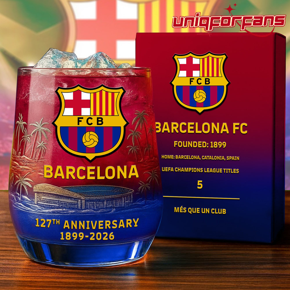 Barcelona 127th Years Anniversary Whiskey Glass Barcelona 127th Years Anniversary Whiskey Glass