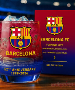 Barcelona 127th Years Anniversary Whiskey Glass