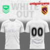 Brisbane Broncos White out NRL Limited Edition 3D T-shirt Brisbane Broncos White out NRL Limited Edition 3D T-shirt