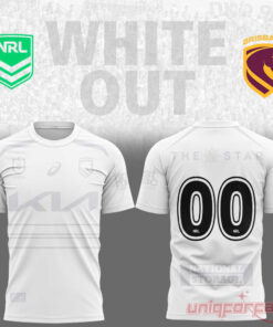 Brisbane Broncos White out NRL Limited Edition Custom Number Jersey