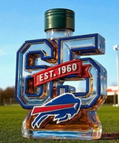 Buffalo Bills 65th Anniversary Limited Edition Whiskey Bottle