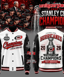 Carolina Hurricanes 2026 STANLEY CUP Champions Limited Edition Baseball Jacket Carolina Hurricanes 2026 STANLEY CUP Champions Limited Edition Baseball Jacket