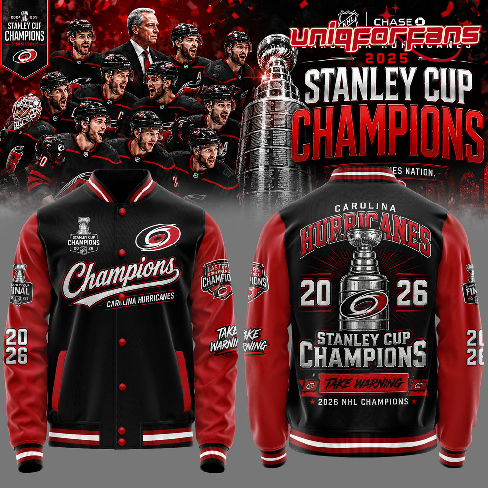 Carolina Hurricanes 2026 STANLEY CUP Champions Limited Edition Baseball Jacket Carolina Hurricanes 2026 STANLEY CUP Champions Limited Edition Baseball Jacket