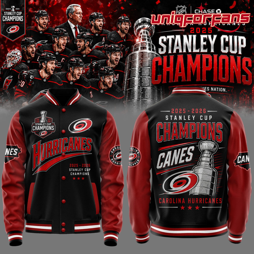 Carolina Hurricanes 2026 STANLEY CUP Champions Limited Edition Baseball Jacket Carolina Hurricanes 2026 STANLEY CUP Champions Limited Edition Baseball Jacket