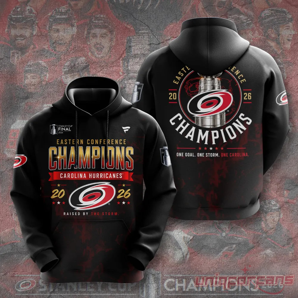 Carolina Hurricanes 2026 Stanley Cup Champions Black Edition Hoodie Carolina Hurricanes 2026 Stanley Cup Champions Black Edition Hoodie