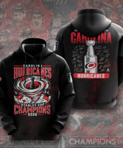 Carolina Hurricanes 2026 Stanley Cup Champions Black Edition Hoodie
