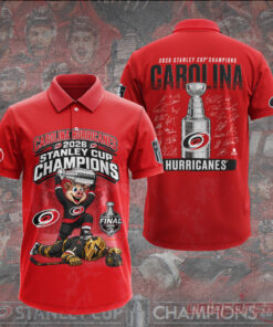 Carolina Hurricanes 2026 Stanley Cup Champions Limited Edition Red Polo Shirt