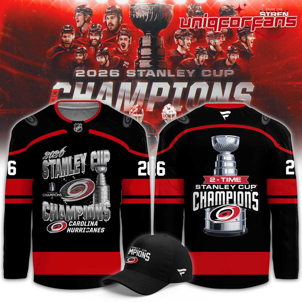Carolina Hurricanes 2026 Stanley Cup Champions Limited Hockey Jersey Carolina Hurricanes 2026 Stanley Cup Champions Limited Hockey Jersey