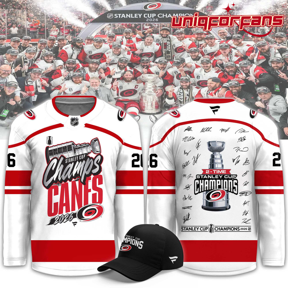 Carolina Hurricanes 2026 Stanley Cup Champions Limited Signed Hockey Jersey Carolina Hurricanes 2026 Stanley Cup Champions Limited Signed Hockey Jersey