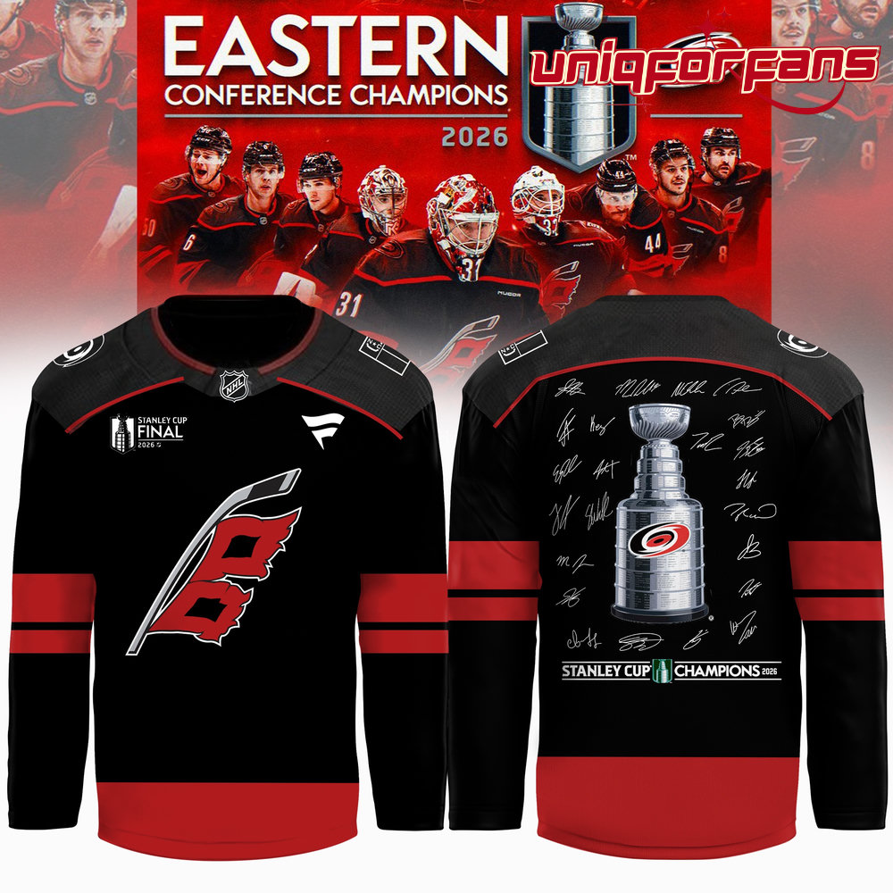 Carolina Hurricanes 2026 Stanley Cup Champions Limited Signed Hockey Jersey Carolina Hurricanes 2026 Stanley Cup Champions Limited Signed Hockey Jersey