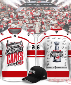 Carolina Hurricanes 2026 Stanley Cup Champions Limited Signed Hockey Jersey