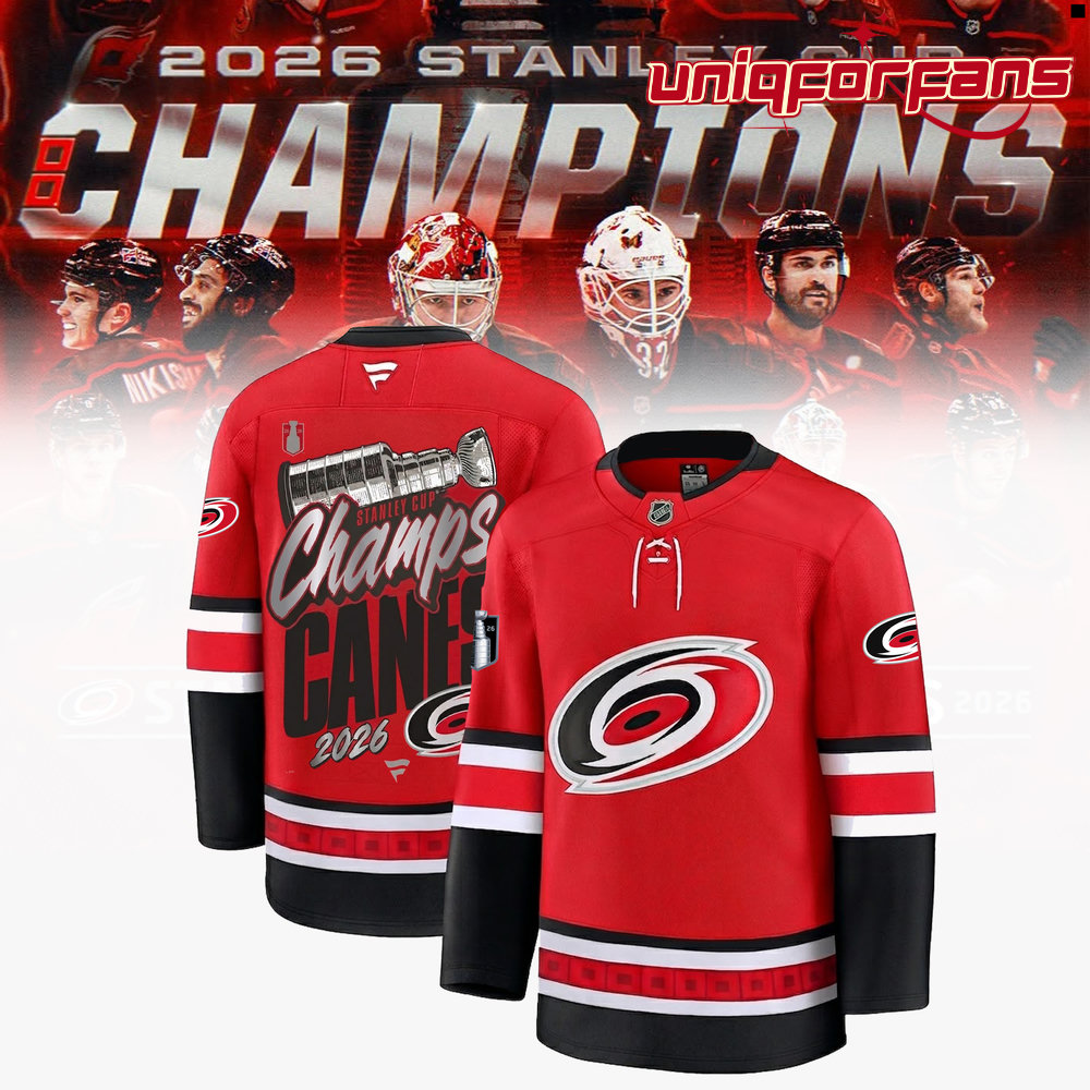 Carolina Hurricanes 2026 Stanley Cup Champions Red Edition Hockey Jersey Carolina Hurricanes 2026 Stanley Cup Champions Red Edition Hockey Jersey