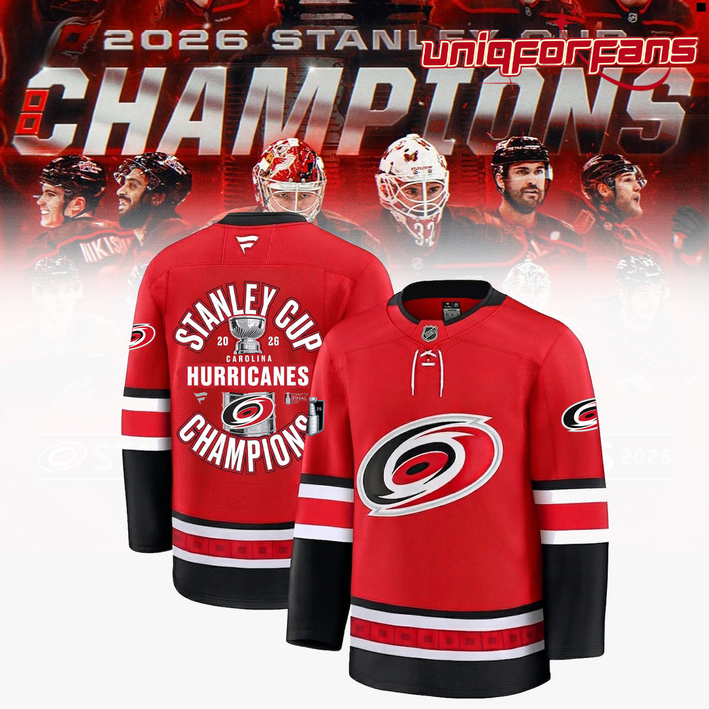 Carolina Hurricanes 2026 Stanley Cup Champions Red Edition Hockey Jersey Carolina Hurricanes 2026 Stanley Cup Champions Red Edition Hockey Jersey