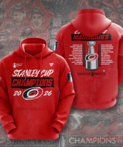 Carolina Hurricanes 2026 Stanley Cup Champions Red Edition Hoodie