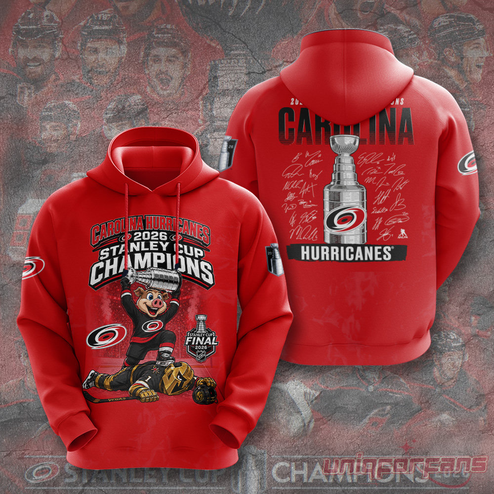 Carolina Hurricanes 2026 Stanley Cup Champions Red Edition Hoodie Carolina Hurricanes 2026 Stanley Cup Champions Red Edition Hoodie