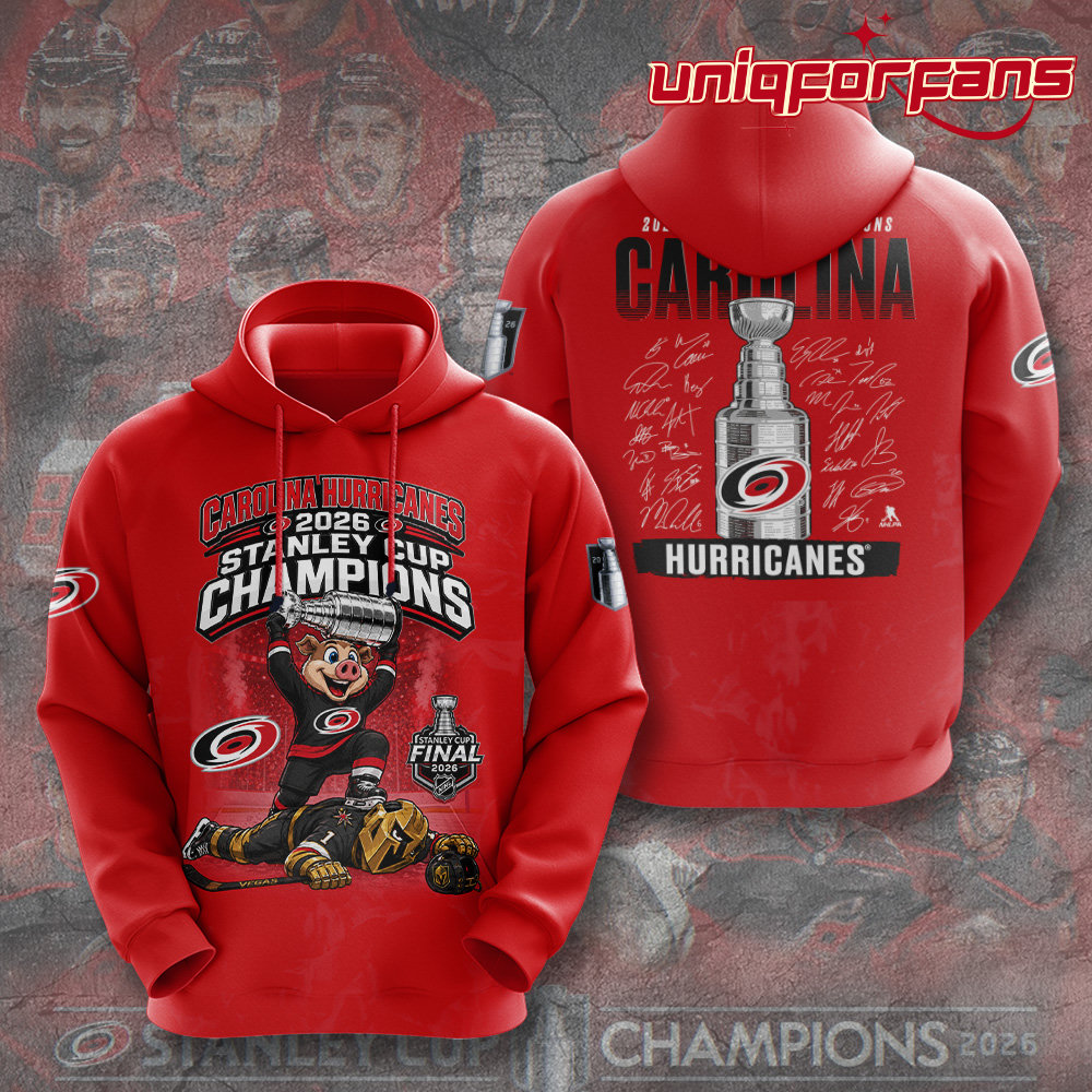 Carolina Hurricanes 2026 Stanley Cup Champions Red Edition Hoodie Carolina Hurricanes 2026 Stanley Cup Champions Red Edition Hoodie