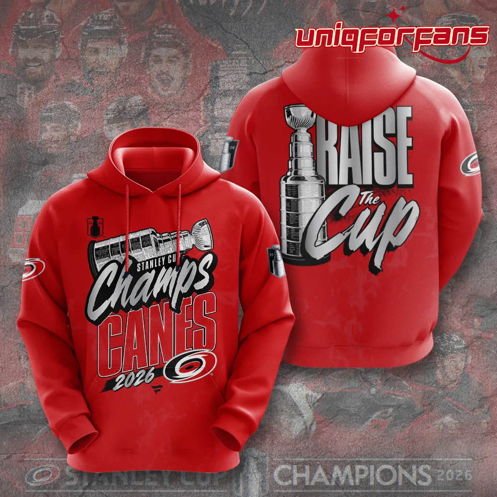 Carolina Hurricanes 2026 Stanley Cup Champions Red Edition Hoodie Carolina Hurricanes 2026 Stanley Cup Champions Red Edition Hoodie
