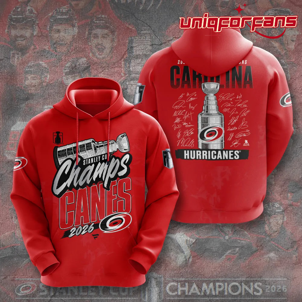 Carolina Hurricanes 2026 Stanley Cup Champions Red Edition Hoodie Carolina Hurricanes 2026 Stanley Cup Champions Red Edition Hoodie