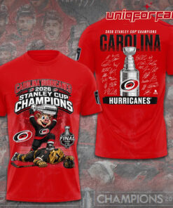 Carolina Hurricanes  2026 Stanley Cup Champions Red Limited Edition 3D T-Shirt