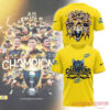 Carolina Hurricanes 2026 Super Rugby Pacific Champions Limited Shirt in yellow featuring a back team photo graphic