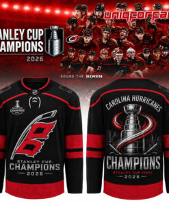 Carolina Hurricanes Carolina Hurricanes 2026 Stanley Cup Champions Limited Edition Hockey Jersey Carolina Hurricanes Carolina Hurricanes 2026 Stanley Cup Champions Limited Edition Hockey Jersey