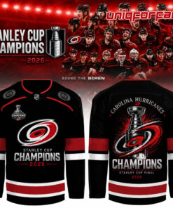 Carolina Hurricanes  Carolina Hurricanes 2026 Stanley Cup Champions Limited Edition Hockey Jersey