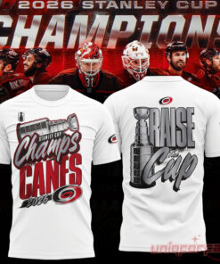 Carolina Hurricanes Stanley Cup Champions 2026 Limited Edition 3D T-Shirt