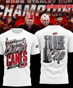 Carolina Hurricanes Stanley Cup Champions 2026 Limited Edition 3D T-Shirt Carolina Hurricanes Stanley Cup Champions 2026 Limited Edition 3D T-Shirt