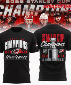 Carolina Hurricanes Stanley Cup Champions 2026 Limited Edition 3D T-Shirt