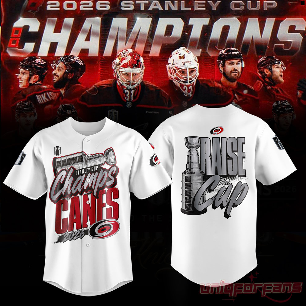 Carolina Hurricanes Stanley Cup Champions 2026 Limited Edition Baseball Jersey Carolina Hurricanes Stanley Cup Champions 2026 Limited Edition Baseball Jersey