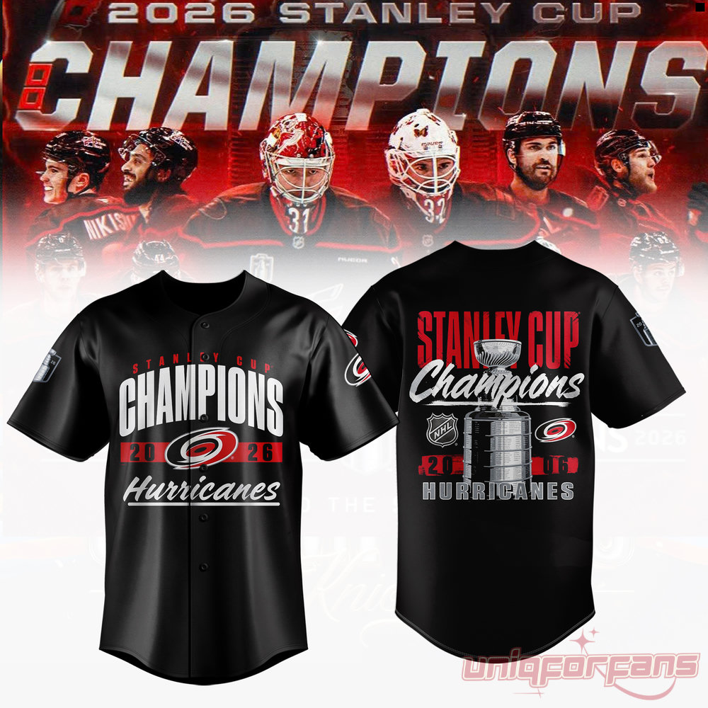 Carolina Hurricanes Stanley Cup Champions 2026 Limited Edition Baseball Jersey Carolina Hurricanes Stanley Cup Champions 2026 Limited Edition Baseball Jersey