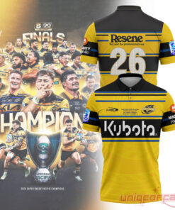 Carolina Hurricanes Super Rugby Pacific 2026 Champions Edition Polo Shirt
